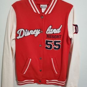 Disneyland Varsity Jacket, US Medium in red and white